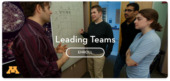 Enroll in Leading Teams Course