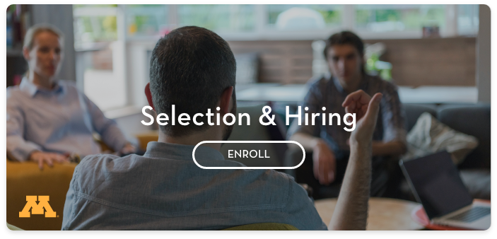 Enroll in Selection and Hiring Course